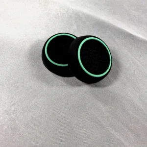 Black Gamer Grips with Mint Glow PS5 & Xbox