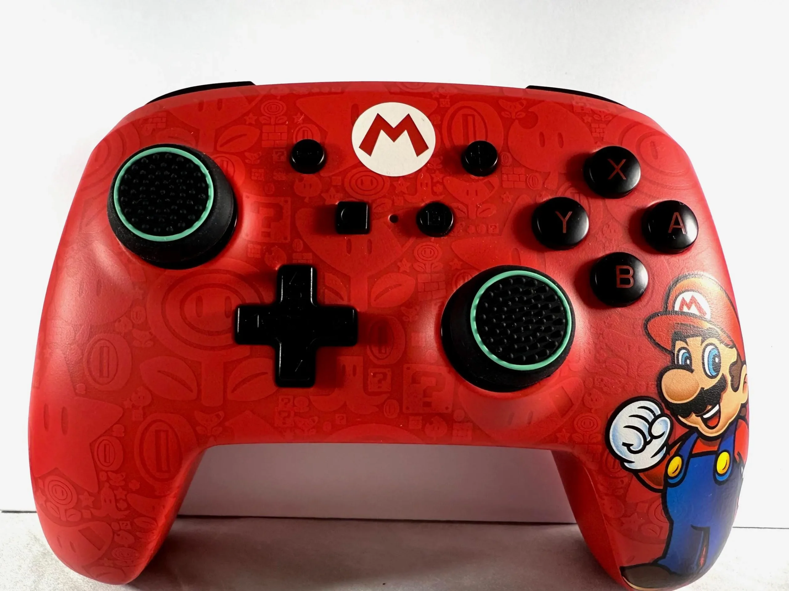 Black Gamer Grips with Mint Glow PS5 & Xbox - Image 2