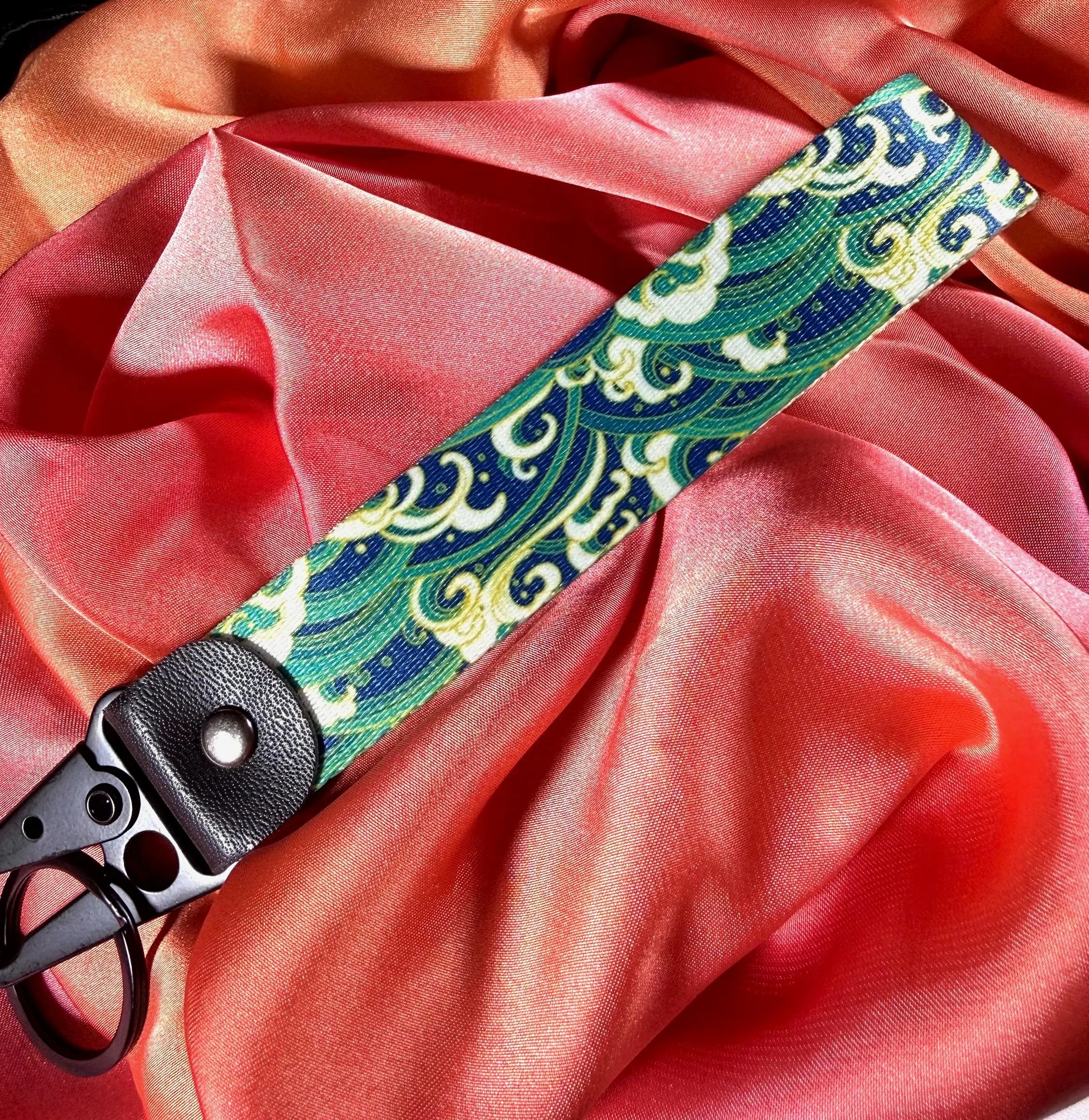Wave Key Strap - Rising Sun Woven Fabric - Image 8