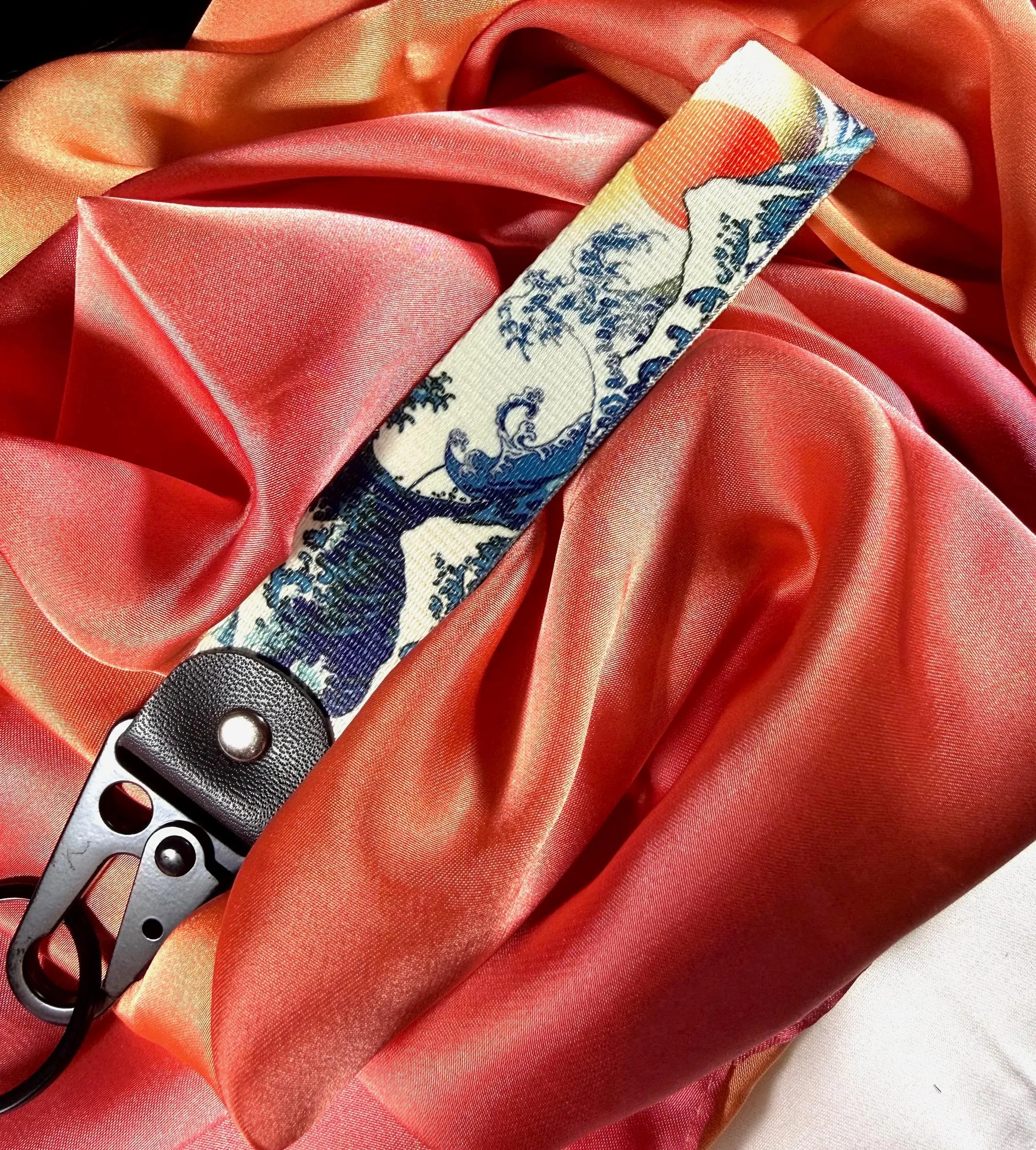 Wave Key Strap - Rising Sun Woven Fabric - Image 9