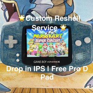 Custom Game Boy Advance Reshell Service: IPS Screen, Custom Color Shell
