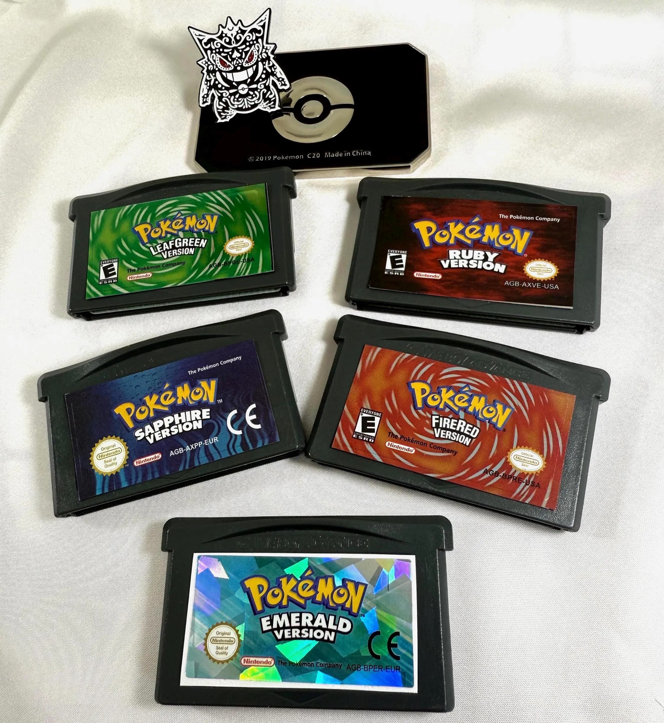 GBA Cartridge Replacement Stickers – Ruby, Sapphire, Emerald, FireRed, LeafGreen - Image 2