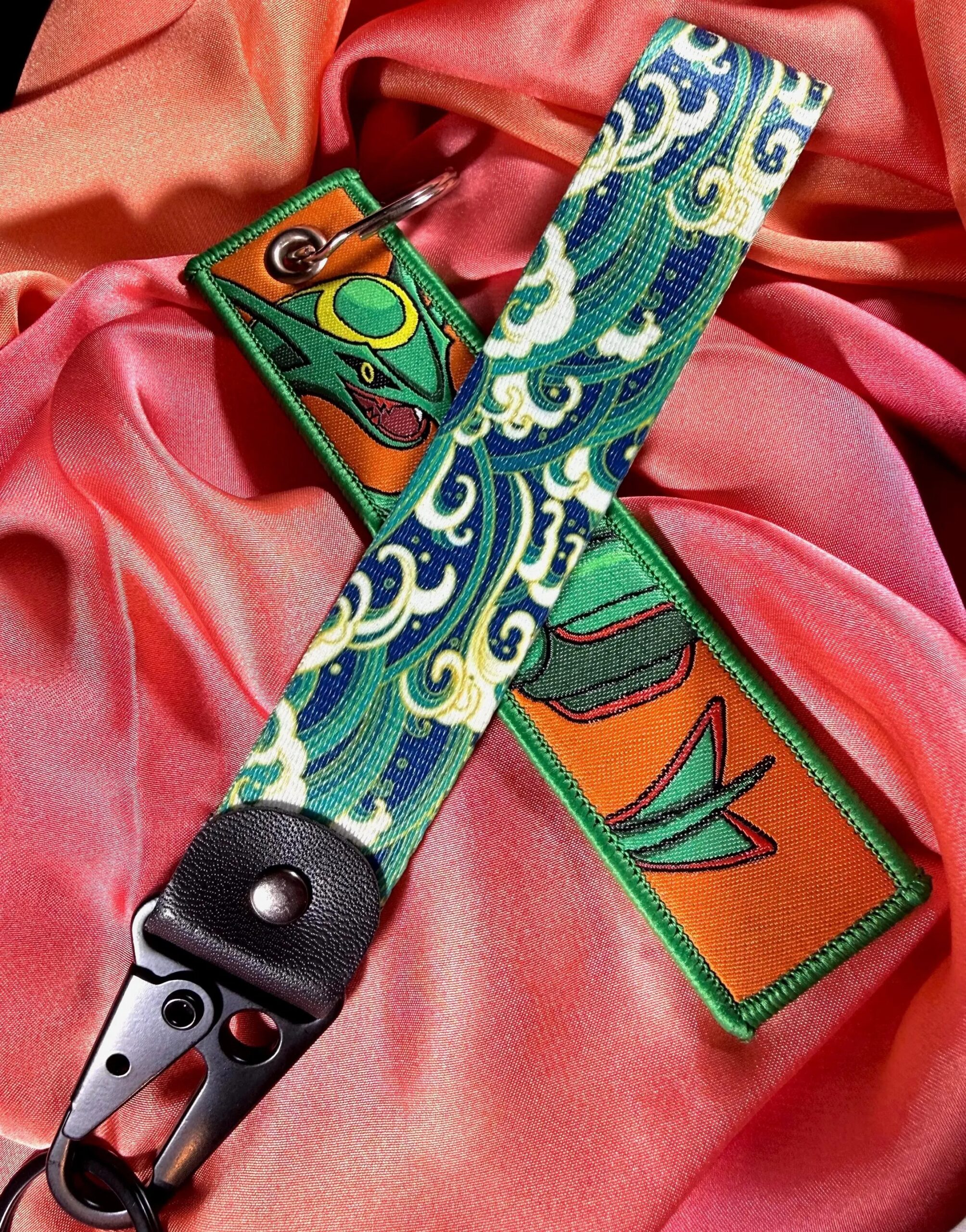 Wave Key Strap - Rising Sun Woven Fabric - Image 2