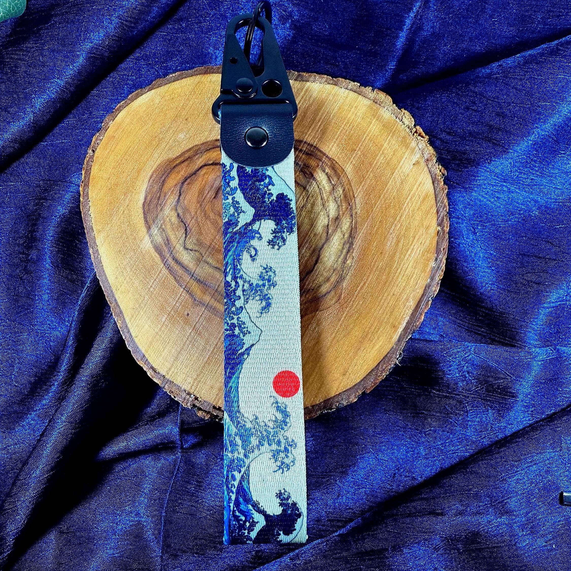 Wave Key Strap – Ocean Spirit Woven Fabric, Tactical Hardware - Image 3